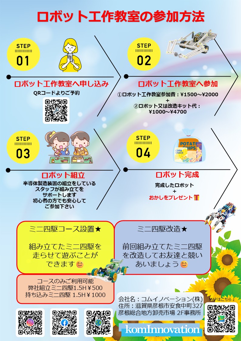 子ども向けロボット工作教室チラシ_裏